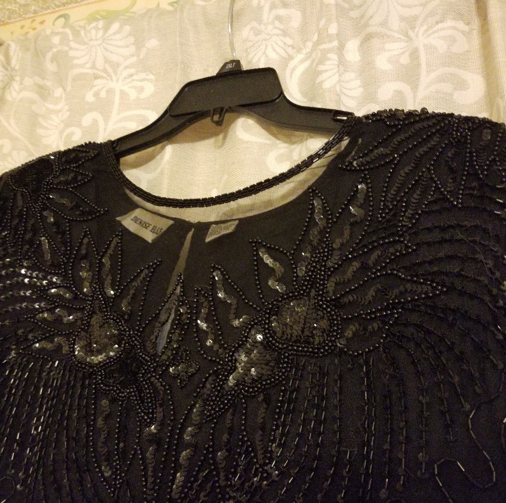 Formal,  beaded top.